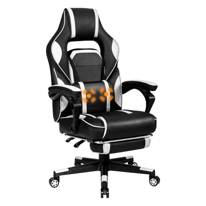 Ergonomic Gaming Chair, Executive Computer Office Chair - White - Image 1