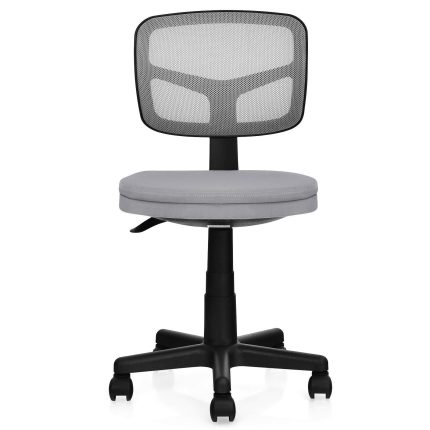 Armless Desk Chair, Low-Back Computer Chair - Grey