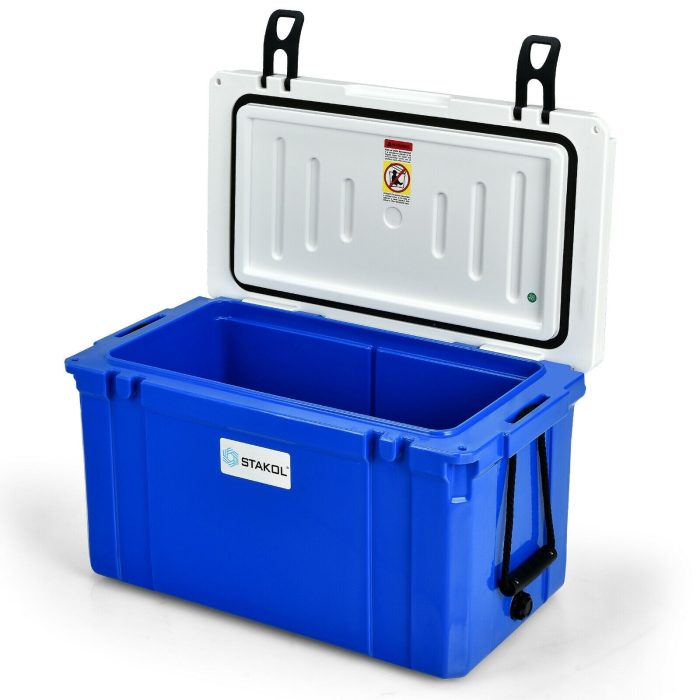 Giantex Portable Cooler, 3-4 Days Camping Ice Chest, 79/58 Quart - 58 Quart - Image 1