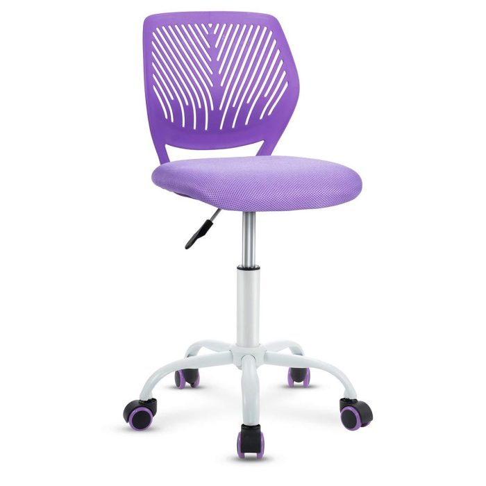 Giantex Kids Desk Chair, Adjustable Children Study Chair - Purple - Image 1