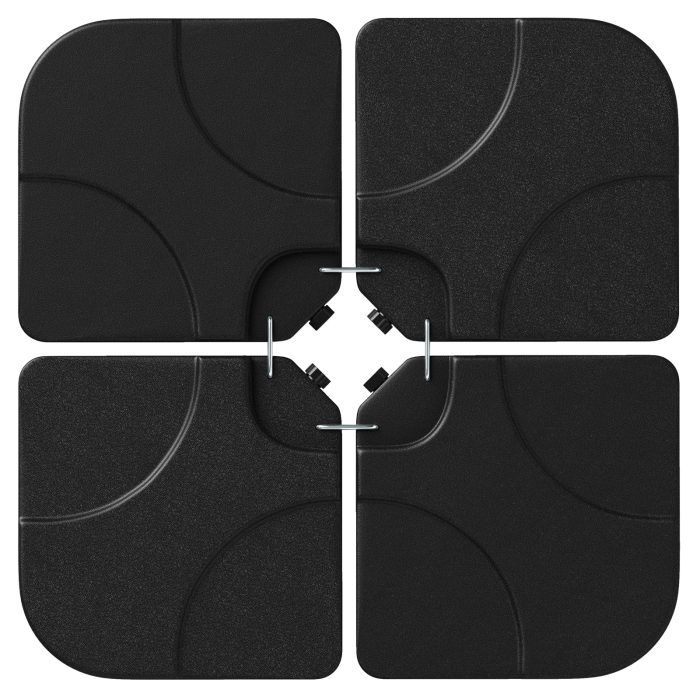 Umbrella Base Stand Patio Offset Square Base - Black - Image 1