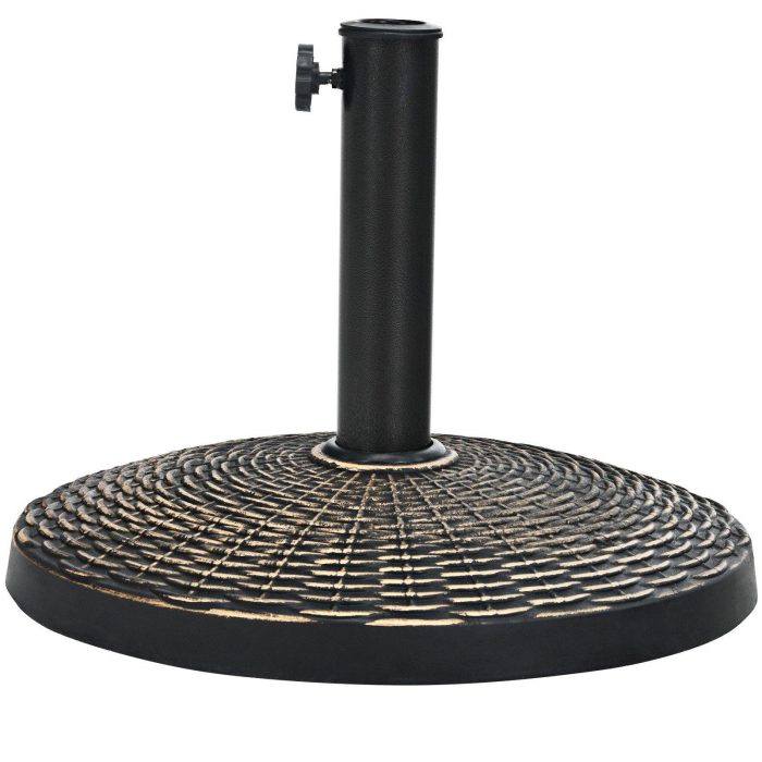 22 LBS Patio Umbrella Base, 18 Inch Round Outdoor Umbrella Stand - Image 1