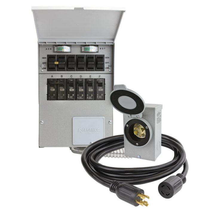 Reliance 306CRK Pro/Tran-2 Indoor 6 Circuit Transfer Switch Kit W/ Meters - Image 1