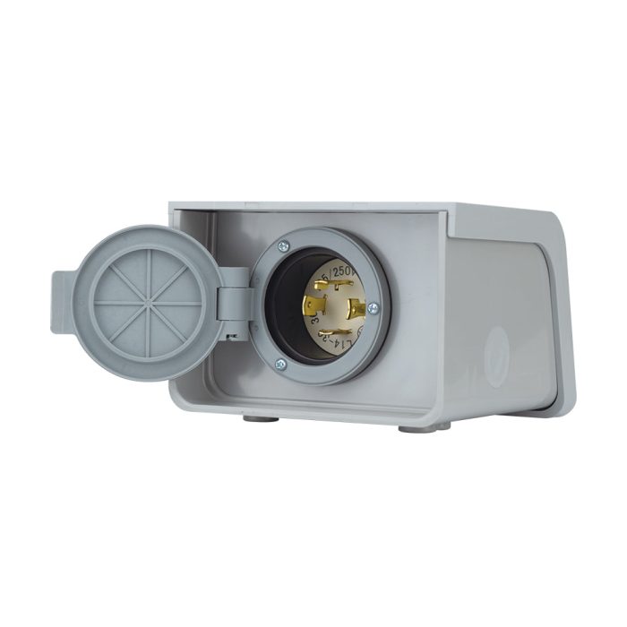 Reliance PBN30 30 Amp NEMA Non-Metallic Power Inlet Box w/ L1430 Configuration - Image 1