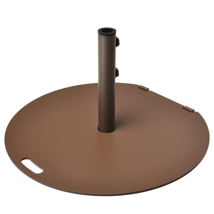 Giantex Patio Umbrella Base, 50-59 lbs Heavy-Duty Round Umbrella Stand - 27.5 inch - Image 1