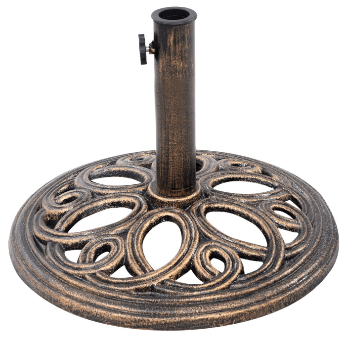 Giantex 18" Round Umbrella Base Stand Cast Iron, 24 lbs - Image 1
