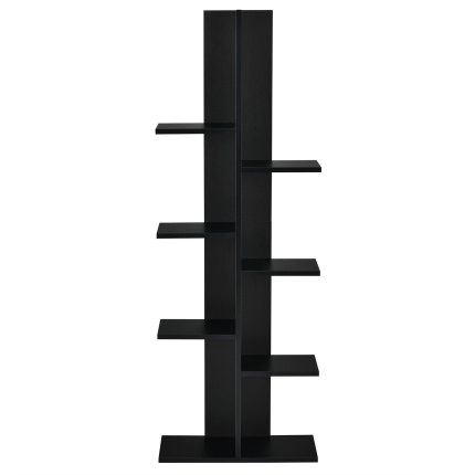 7-Tier Bookshelf, Multipurpose Storage Shelf 9.5 x 8 x 56 inches - Black