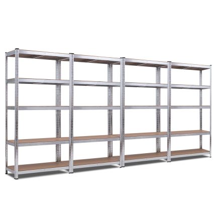 2 Pcs 5-Tier Storage Shelves, Garage Shelving Units - 4