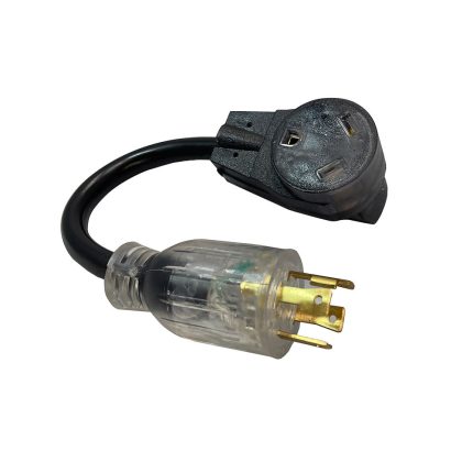 Reliance AC30RV 30A 125V Color Connect Adapter Cord L14-30 Plug TT30 Connector