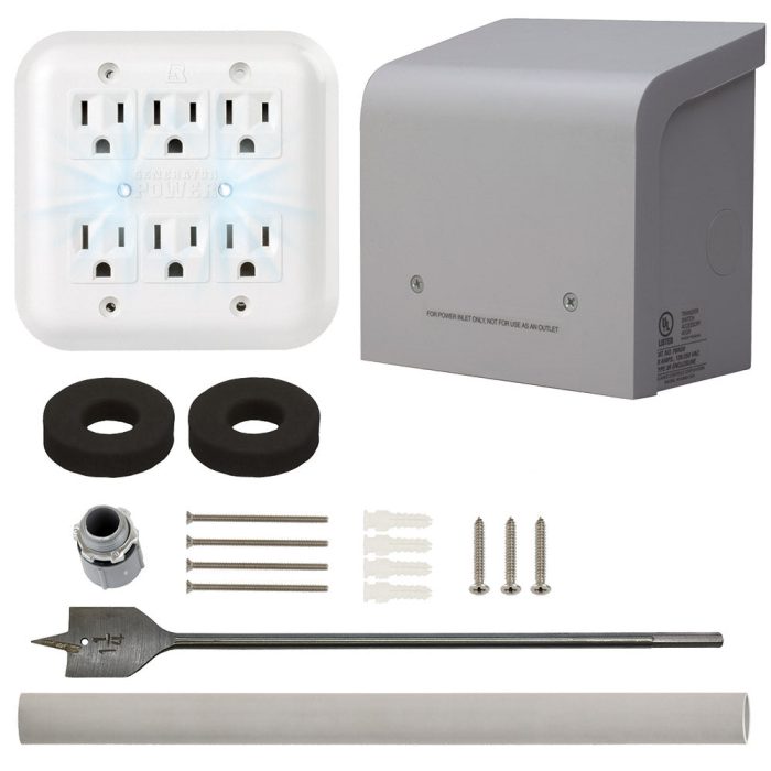 Reliance WKPBN30 Portable Generator Through the Wall Kit - Gray - Image 1