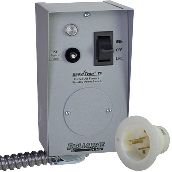 Reliance TF151W 15A Easy/Tran Furnace Transfer Switch - Gray - Image 1