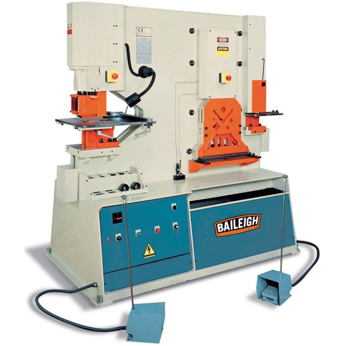 Baileigh 1007865 220V 3PH Dual Operator Ironworker w/ 95 Ton Punching Power - Image 1