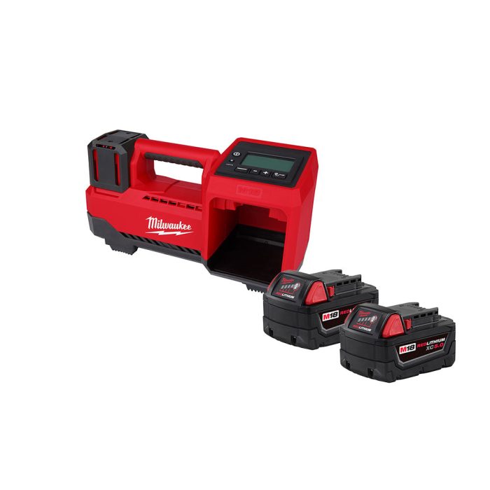 Milwaukee 48-11-1852IN M18 18V 5AH 2-Pack Batteries w/ M18 Inflator - Image 1