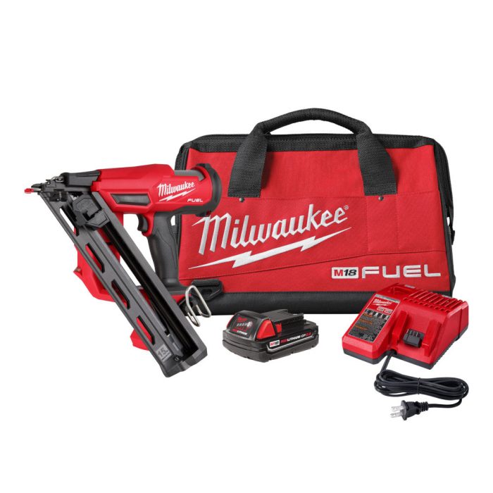 Milwaukee 2839-21CT M18 FUEL 18V 15 Guage Cordless Finish Nailer Kit - Image 1