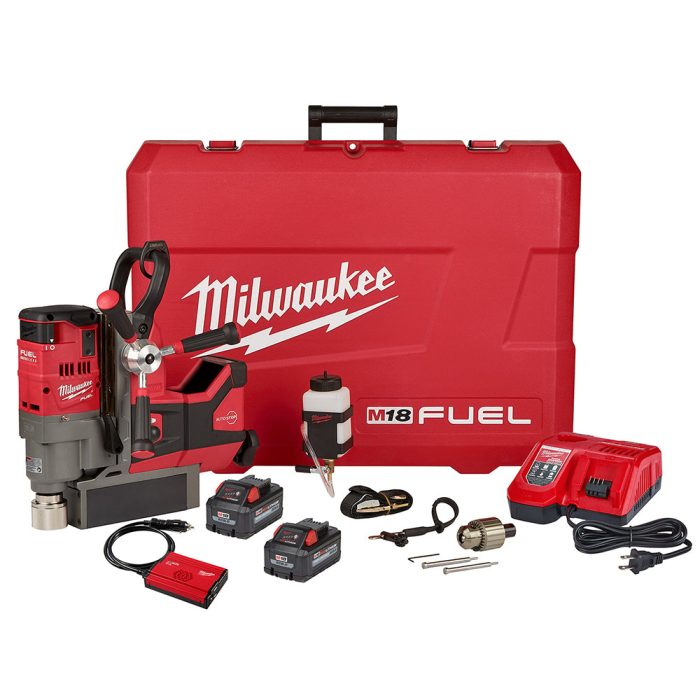Milwaukee 2788-22HD M18 FUEL 18V 1-1/2" Lineman Magnetic Drill High Demand Kit - Image 1