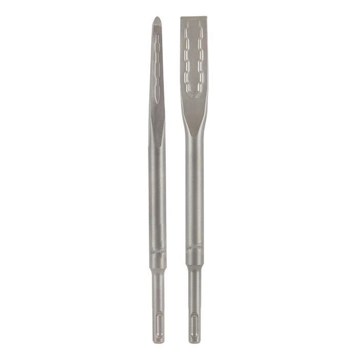 Milwaukee 48-62-6080 SDS PLUS SLGEDGE Bull Point and Flat Chisel -2 PK - Image 1