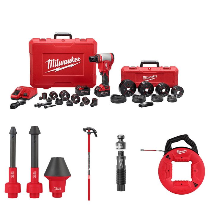 Milwaukee 2677-23FG M18 18V 6 Ton Knockout 1/2" - 4" Bundle w/ Quick Connect - Image 1