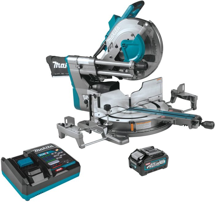Makita GSL04M1 40V Max XGT 12" Dual-Bevel Sliding Compound Miter Saw Kit - Image 1