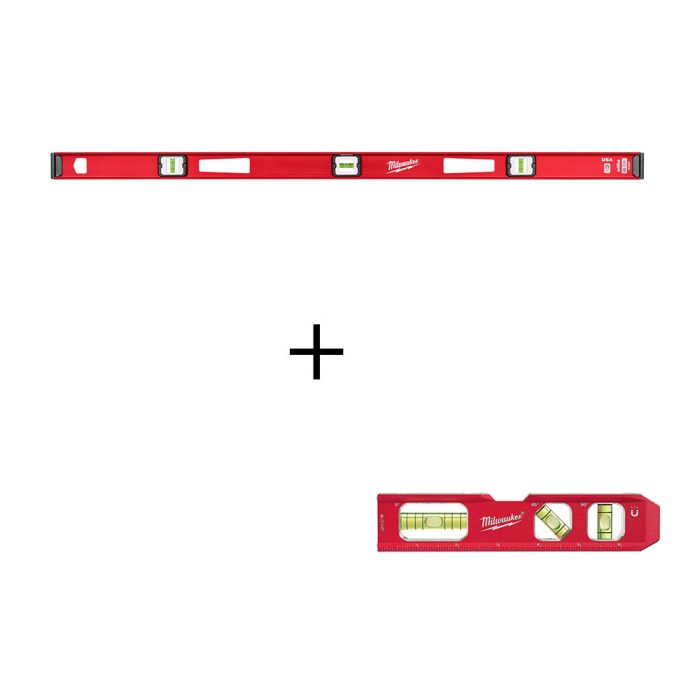 Milwaukee MLIBM48 48" Magnetic I-Beam Level / Billet Torpedo Level - Image 1