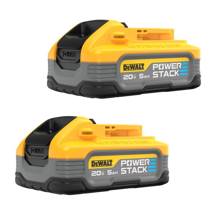 DeWALT DCBP520-2 20V MAX POWERSTACK 5 AH Battery - 2 PK - Image 1