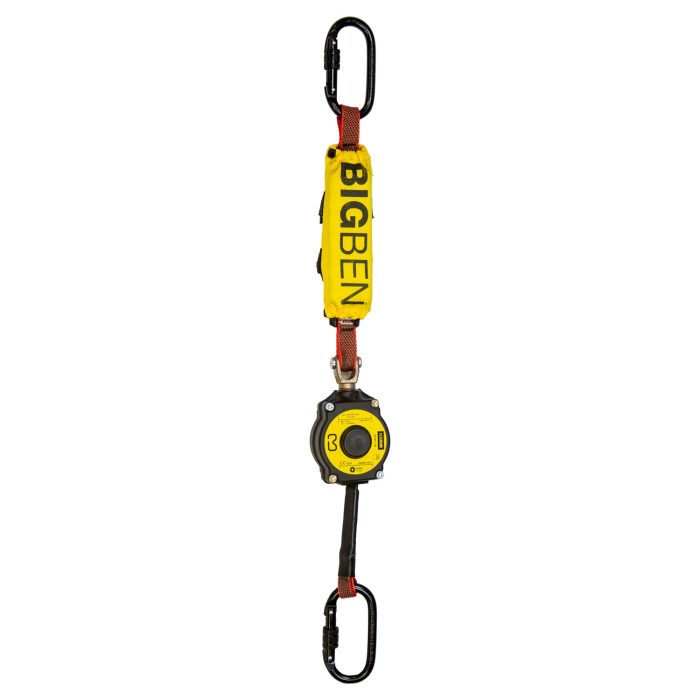 BIGBEN® Single Retractable Lanyard with 2x Screwgate Carabinas - Image 1
