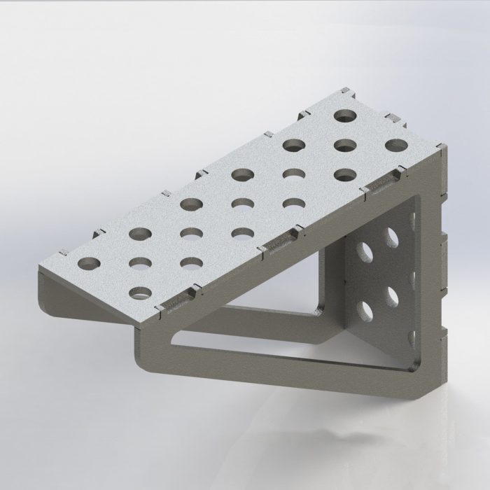 Baileigh WJT-AB1174UW-16 11.75" x 7.75" x 4" Weld Together Angle Block - Image 1
