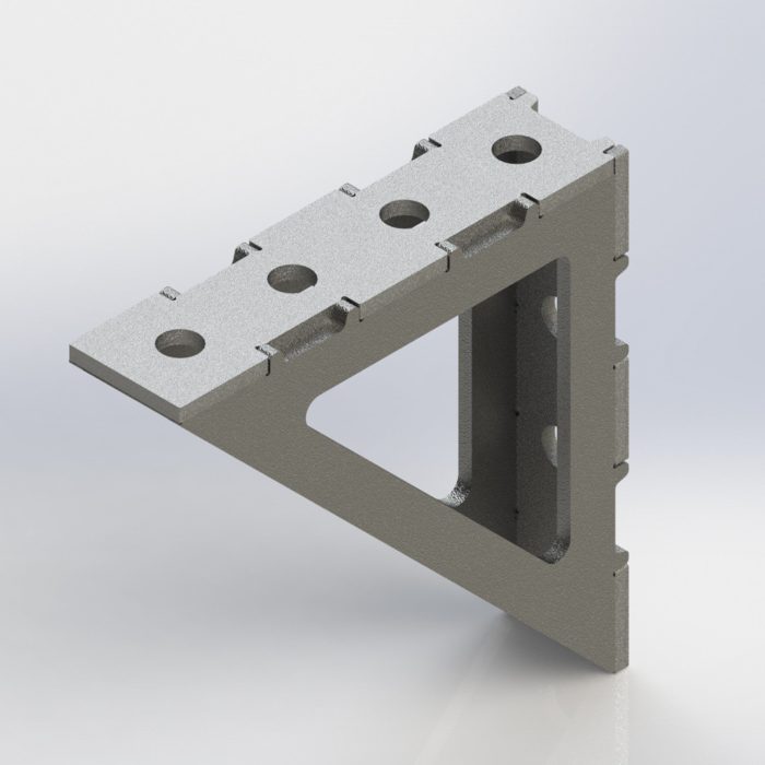 Baileigh WJT-AB772UW-16 7.75" x 7.75" x 2" Weld Together Angle Block - Image 1