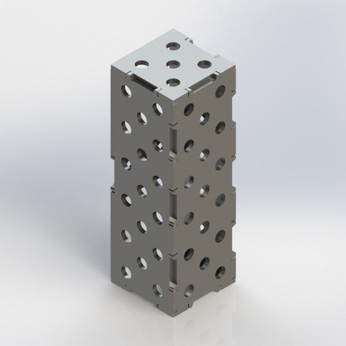 Baileigh WJT-SB1144UW-16 11.75" x 4" x 4" Weld Together Square Block - Image 1