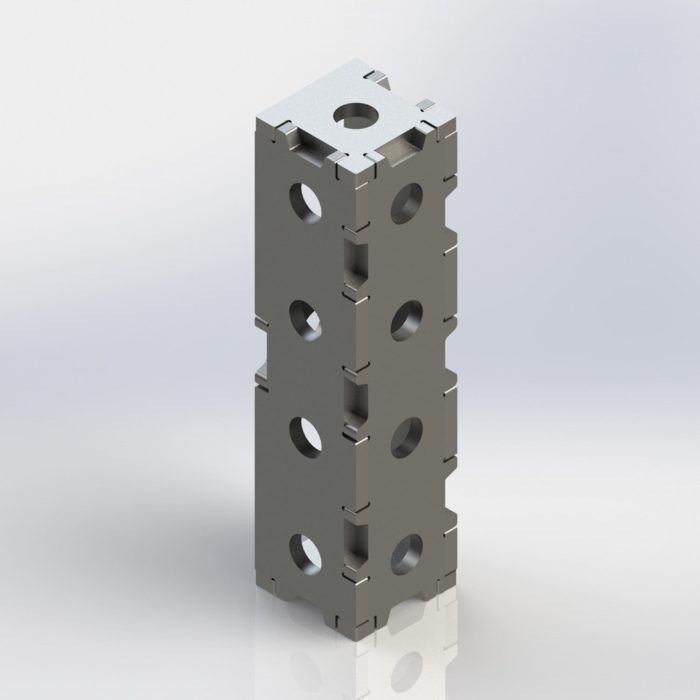 Baileigh WJT-SB722UW-16 7.75" x 2" x 2" Weld Together Square Block - Image 1