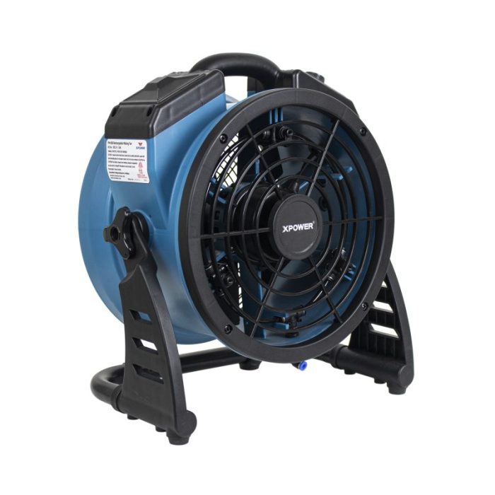 XPower FM-65B 900 CFM Portable Multi-Purpose Battery Powered Misting Fan - Image 1