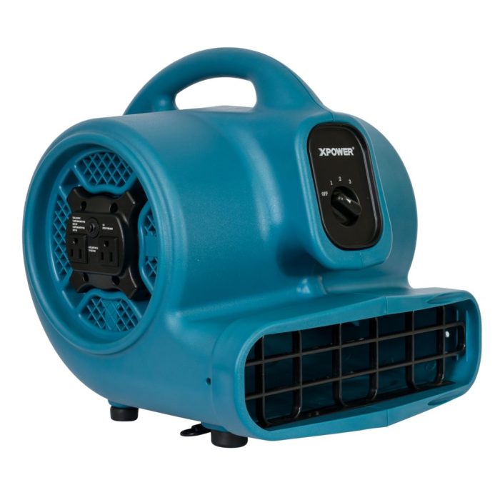 Xpower X-400A 1/4 HP Industrial Air Mover w/ Built-In Power Outlets - Image 1