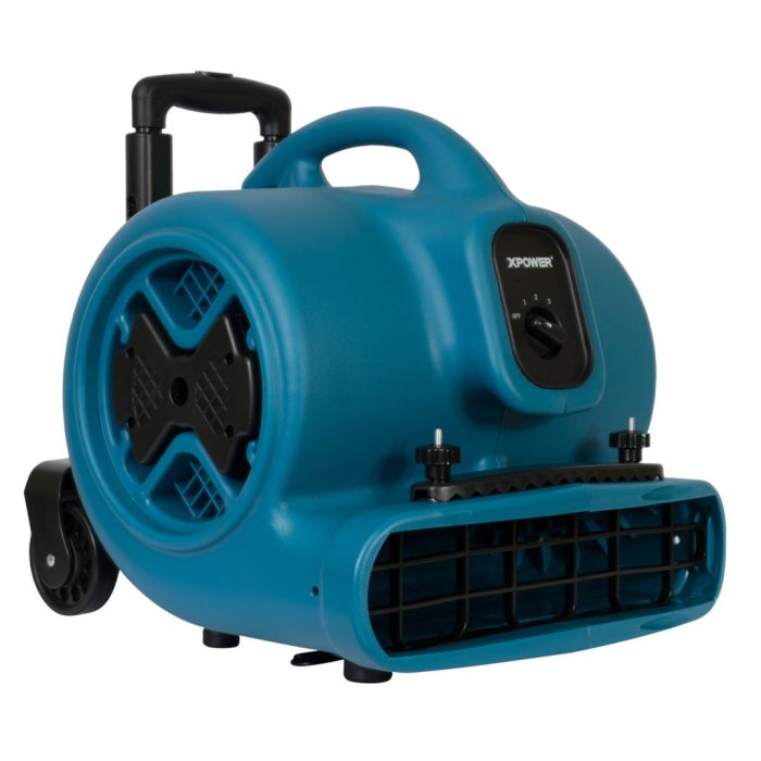 Xpower P-630HC 1/2 HP Air Mover w/ Telescopic Handle, Wheels, Carpet Clamp - Image 1