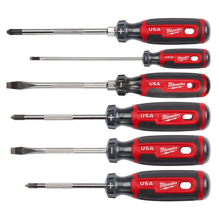 Milwaukee MT200-6 Cushion Grip Screwdriver Set - Made In USA - 6 PC - Image 1