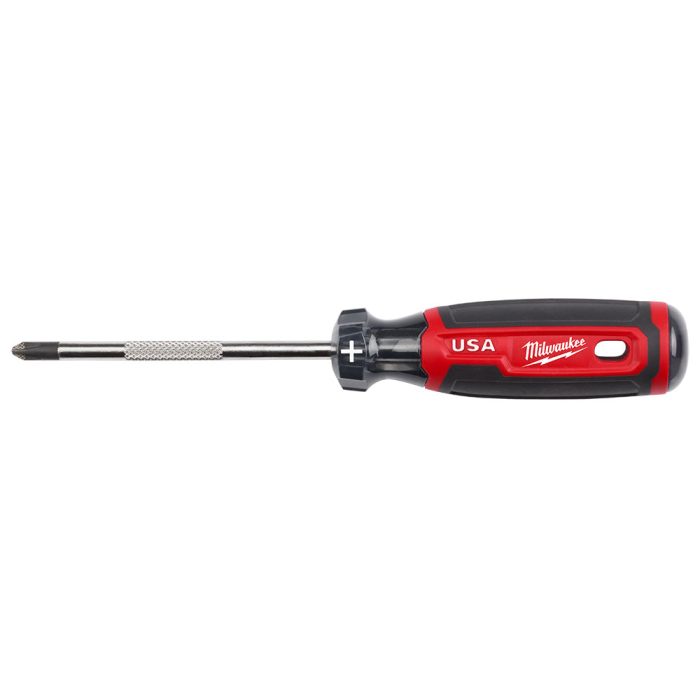 Milwaukee MT202 #2 4" Cushion Grip Phillips Screwdriver - Made In USA - Image 1