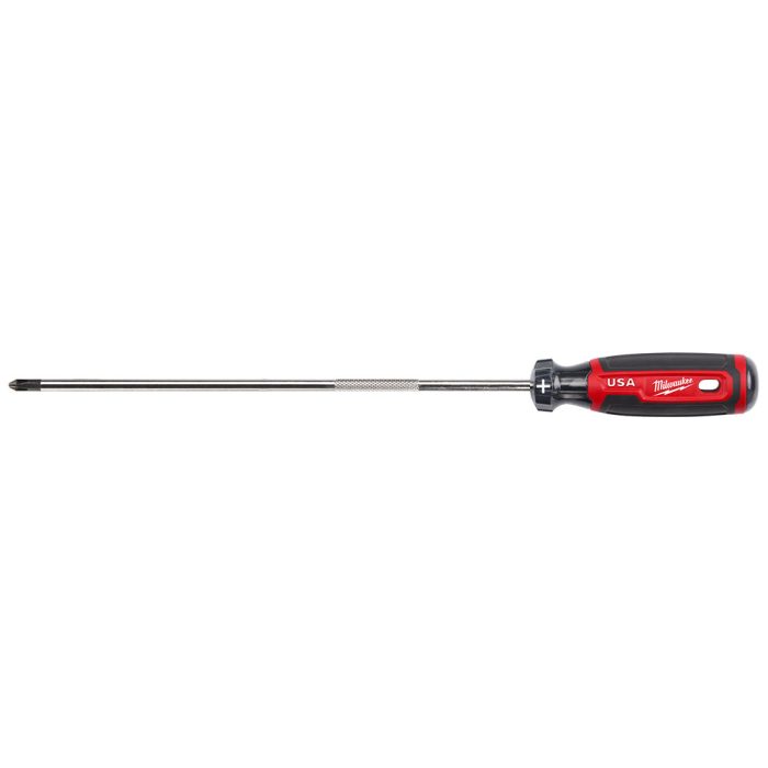 Milwaukee MT204 #2 10" Cushion Grip Phillips Screwdriver - Made In USA - Image 1