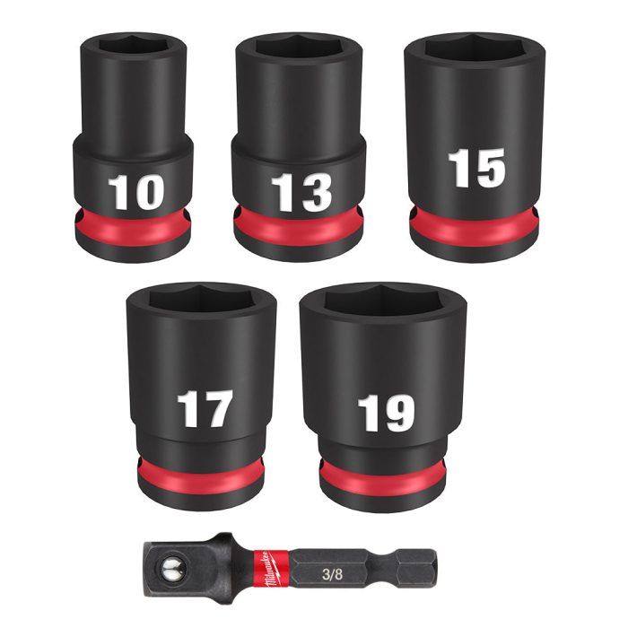 Milwaukee 49-66-7036 SHOCKWAVE 3/8" Impact Duty Drive Metric Socket Set - 6 PC - Image 1