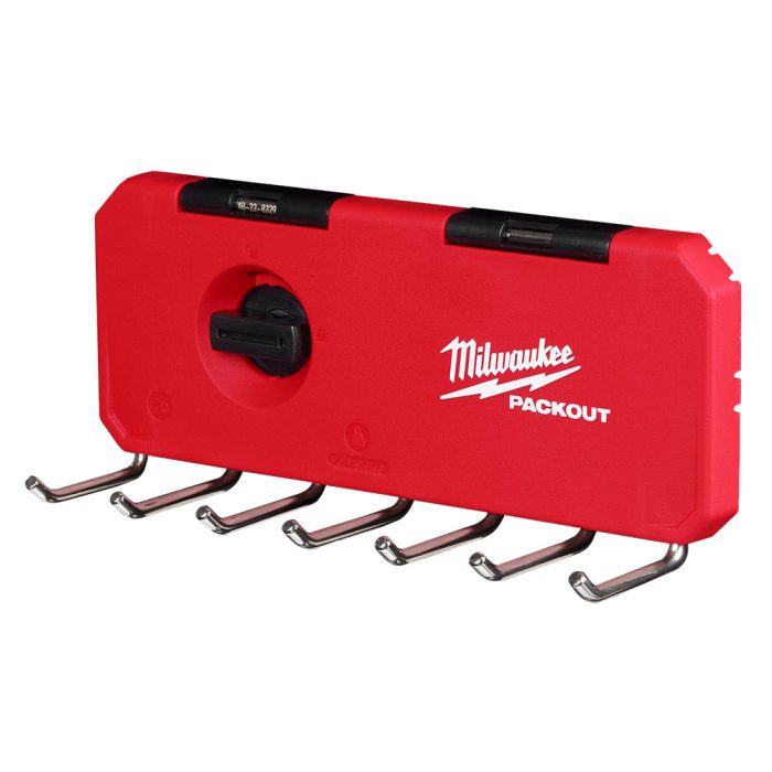 Milwaukee 48-22-8329 PACKOUT 7 Hook Wall Mounted Rack - Image 1