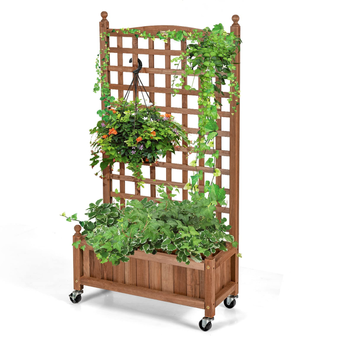 Flower Box for Plant Climbing (25'' x 11'' x  50'') - 1 - Image 1