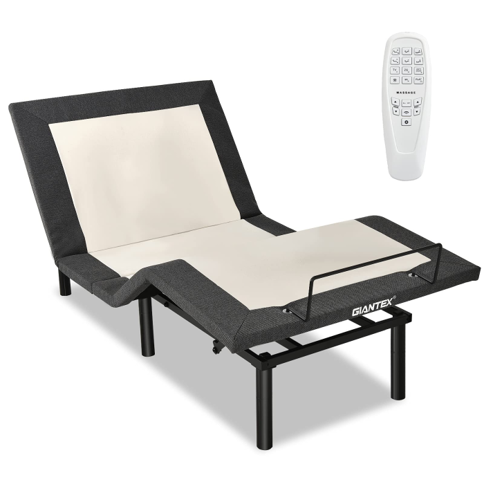 Giantex Adjustable Bed Base with Wireless Remote - Image 1
