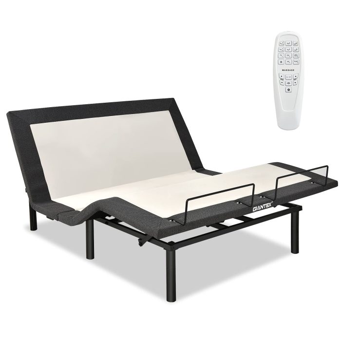 Giantex Zero Gravity Electric Adjustable Bed w/ Head and Foot Incline, Vibration Massage - Image 1