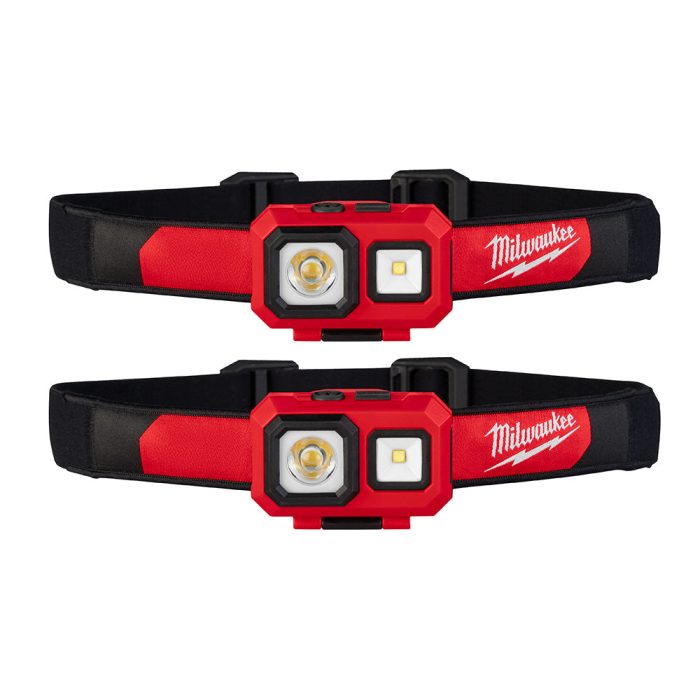 Milwaukee 2104P 450 Lumens Battery Powered Spot/Flood Headlamp - 2 PK - Image 1