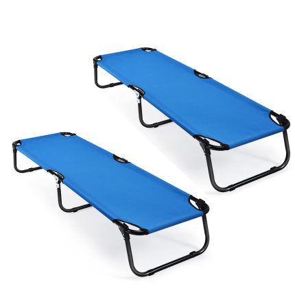 Giantex  Light Weight Camping Bed for Camp Office Sleepover - Blue 2