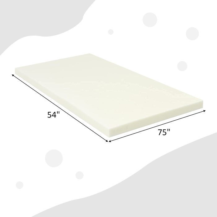 Giantex Bed Mattress Topper 3 Inch Thickness Soft Mattress Pad - Full - Image 1