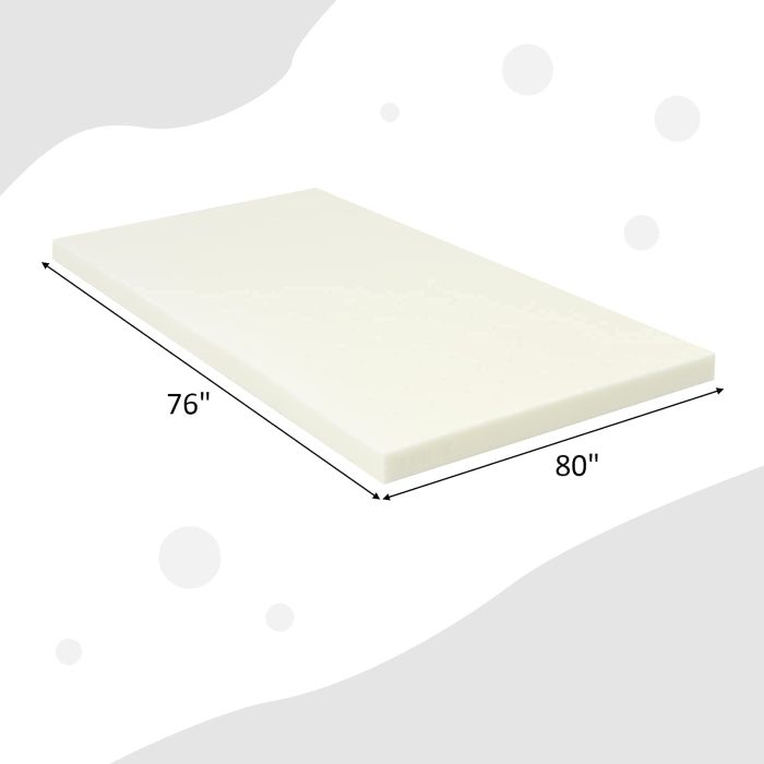 Giantex Bed Mattress Topper 3 Inch Thickness Soft Mattress Pad - King - Image 1