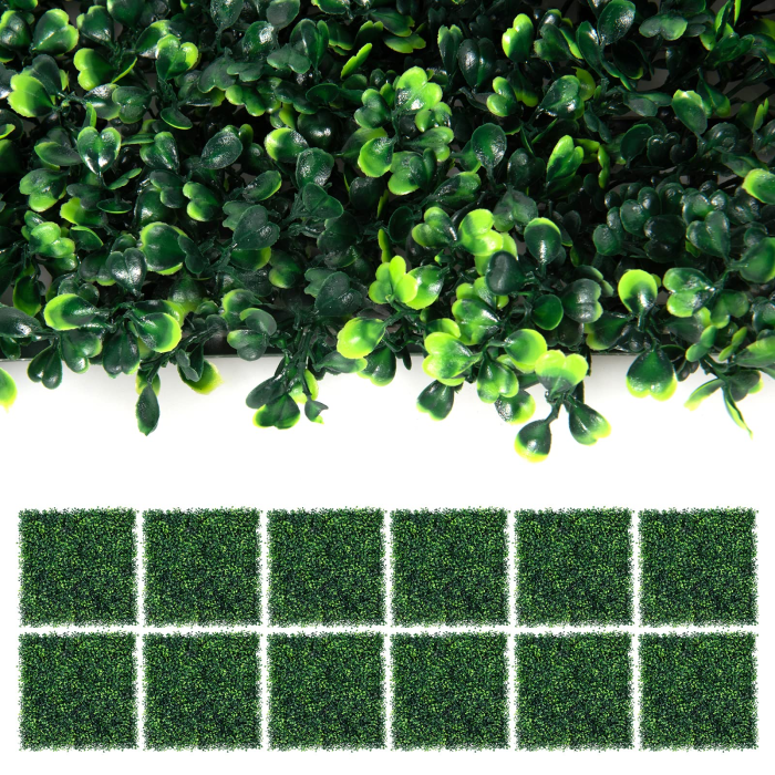 Giantex 12PCS 20x20inch Artificial Boxwood Panels - Image 1