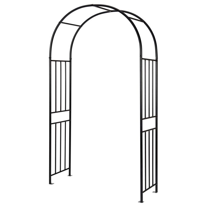 Giantex 7.2Ft Garden Arch, Outdoor Steel Arbor w/Stakes - Image 1