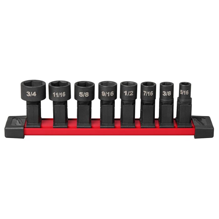 Milwaukee 49-16-1640 INSIDER Box Ratchet Socket SAE Set - 8 PC - Image 1