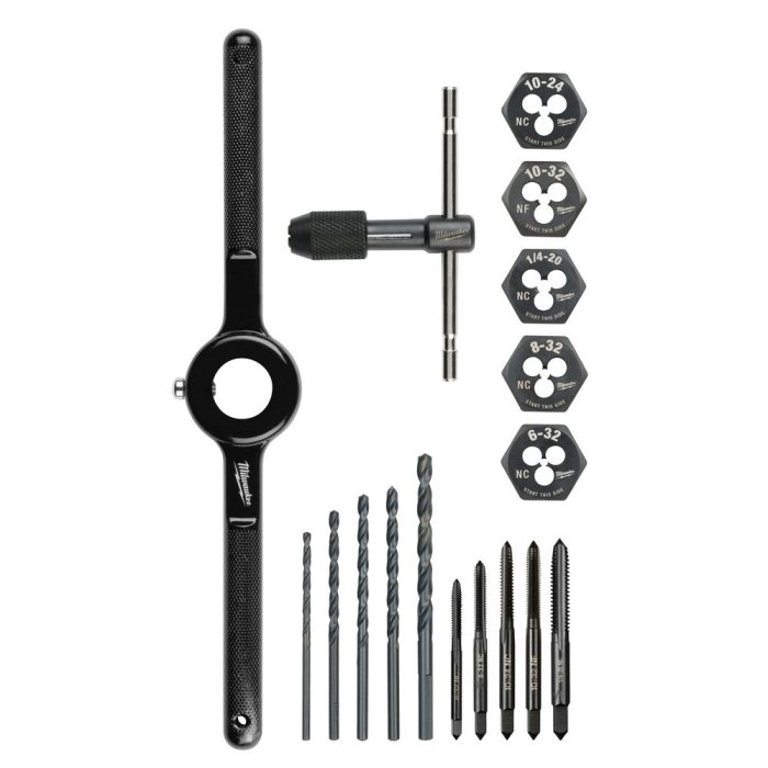 Milwaukee 49-22-5600 Heavy Duty SAE Tap and Die Set - 17 PC - Image 1