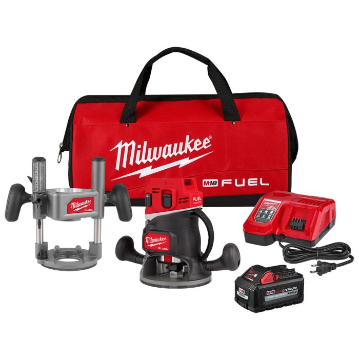 Milwaukee 2838-21 M18 FUEL 18V 1/2" Cordless Lithium-Ion Router Kit - Image 1