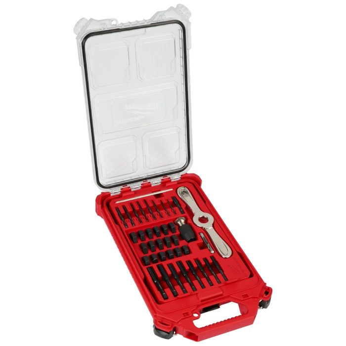 Milwaukee 49-22-5604 SAE Tap & Die PACKOUT Set w/ Hex-LOK 2-in-1 Handle - 38 PC - Image 1